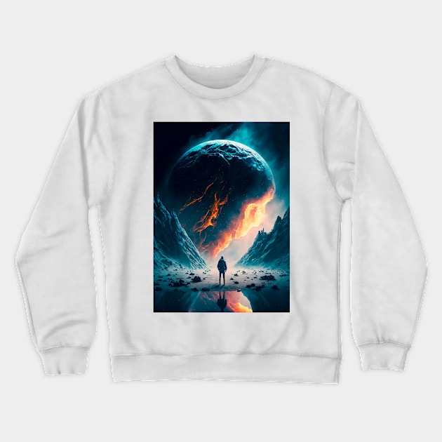 Unveiling Cosmic Magic Crewneck Sweatshirt by James Garcia